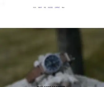 Mancaveleather.com(Handmade Leather Watch Straps) Screenshot