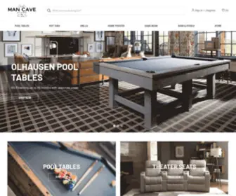 MancaveStore.com(Olhausen Pool Tables) Screenshot