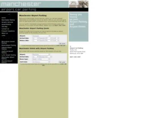 Manchester-Airport-Parking.org.uk(Manchester Airport Parking) Screenshot