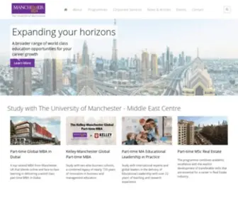 Manchester.ac.ae(Best University for Master Degree) Screenshot