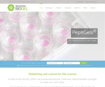 Manchesterbiogel.com(Hydrogel Cell Culture) Screenshot