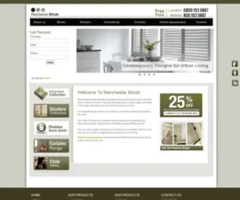 Manchesterblinds.co.uk(Blinds, Curtain & Shutters Specialist) Screenshot