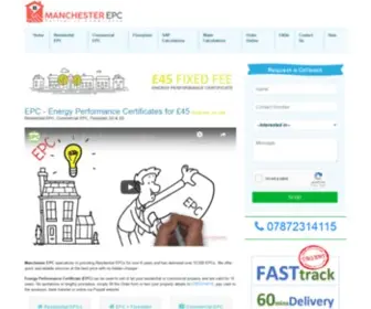 Manchesterepc.com(Energy Performance Certificates for £45) Screenshot