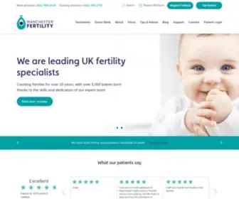 Manchesterfertility.com(UK leading specialists in IVF treatment) Screenshot