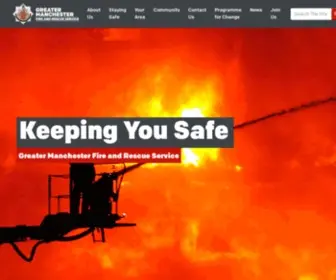 Manchesterfire.gov.uk(Greater Manchester Fire and Rescue Service) Screenshot