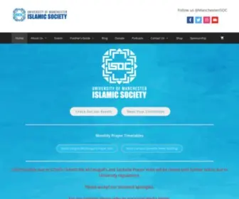 Manchesterisoc.com(University of Manchester Islamic Society) Screenshot