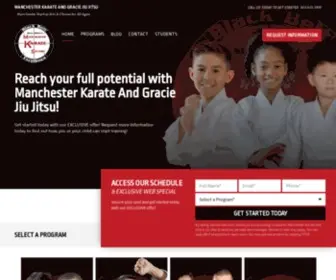 Manchesterkarate.com(Manchester Karate And Gracie Jiu Jitsu) Screenshot