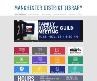 Manchesterlibrary.info(Manchester District Library) Screenshot