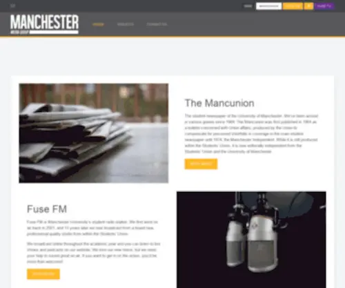 Manchestermediagroup.co.uk(Manchester University Media Group) Screenshot