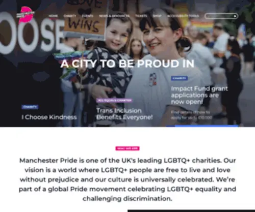 Manchesterpride.com(Manchester Pride) Screenshot