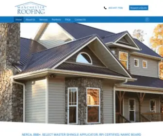 Manchesterroofing.com(Family Owned Roofing Installation & Roof Repair) Screenshot