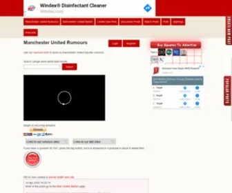 Manchesterunitedrumours.co.uk(Manchester United Rumours) Screenshot