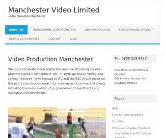 Manchestervideo.com(Corporate Video Production and Live Streaming Service UK) Screenshot