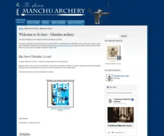 Manchuarchery.org(Fe doro) Screenshot