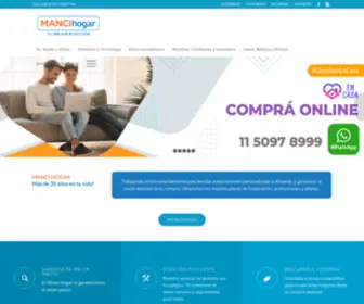 Mancihogar.com.ar(Manci Hogar) Screenshot