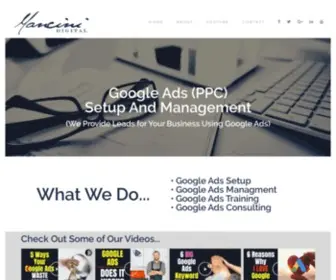 Mancinidigital.com(Digital Marketing Experts) Screenshot