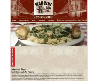 Mancinipizza.com(Pizza East Brunswick NJ) Screenshot