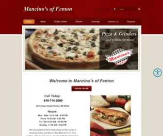 Mancinosoffenton.com(Mancino's of Fenton) Screenshot