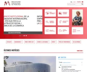 Mancohortasud.es(Mancomunitat Intermunicipal de l'Horta Sud) Screenshot