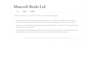 Mancroftbooks.co.uk(Mancroft Books) Screenshot