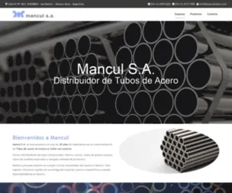 Mancultubos.com(Mancul S.A) Screenshot