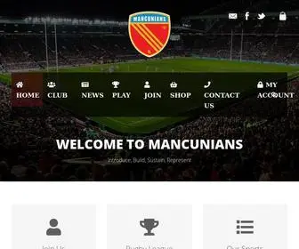 Mancunians.club(Manchester's Dual Code Rugby Club Welcome to Mancunians) Screenshot