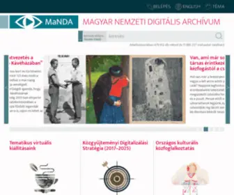 Mandadb.hu(Magyar Nemzeti Digitális Archívum) Screenshot