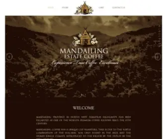 Mandailingestatecoffee.com(Mandailing Estate Coffee) Screenshot