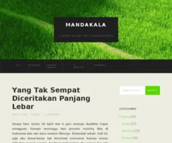 Mandakala.com(A Simple Woman With Complicated Mind) Screenshot