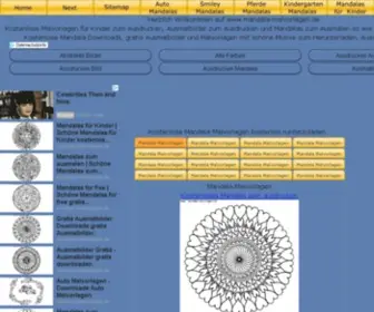 Mandala-Malvorlagen.de(Mandala) Screenshot