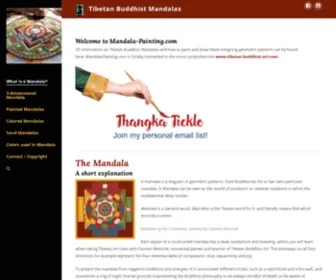 Mandala-Painting.com(What is a mandala) Screenshot