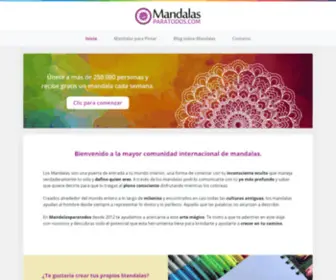 Mandalasparatodos.com.ar(Mandalas para pintar) Screenshot