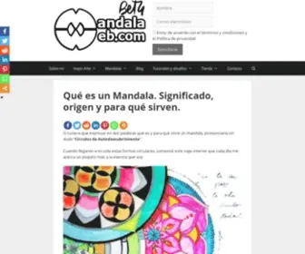 Mandalaweb.com(Qué es un Mandala) Screenshot