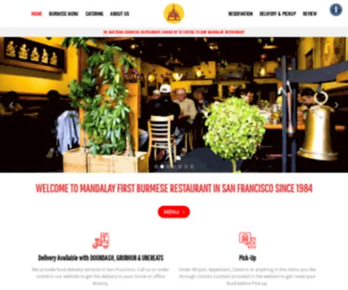 Mandalaysf.com(Burmese and Mandarin Cuisine) Screenshot