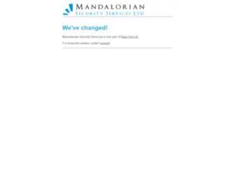 Mandalorian.com(Mandalorian Security Services Ltd) Screenshot