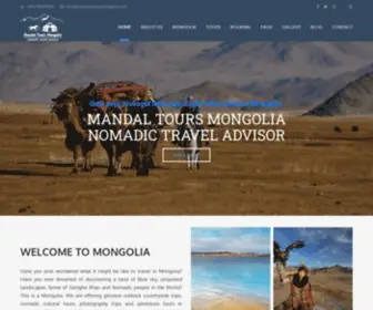 Mandaltoursmongolia.com(Nomadic travel advisor in Mongolia) Screenshot