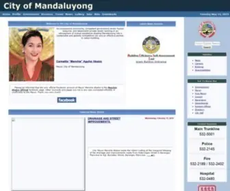 Mandaluyong.gov.ph(City of Mandaluyong) Screenshot