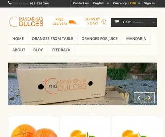 Mandarinasdulces.com(Comprar naranjas online valencianas y mandarinas a domicilio) Screenshot