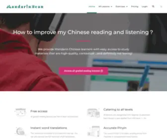 Mandarinbean.com(Mandarin Bean) Screenshot