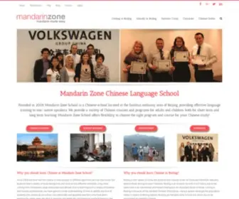 Mandarinzone.com(Chinese Language School China) Screenshot