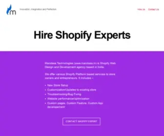 Mandasa.in(Hire dedicated Shopify Experts India) Screenshot