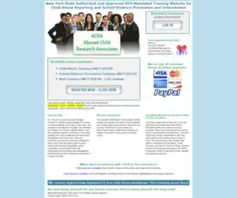 Mandatedworkshop.com(Abused Child Research Associates) Screenshot