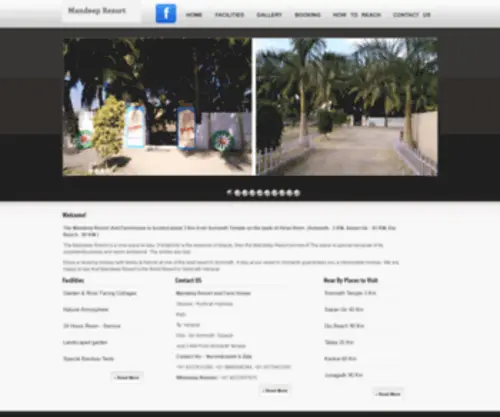 Mandeepresort.com(Mandeep Resort And Farm House) Screenshot