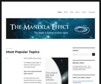 Mandelaeffect.com(Alternate Realities) Screenshot