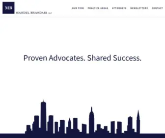 Mandelbhandari.com(Mandel Bhandari LLP) Screenshot