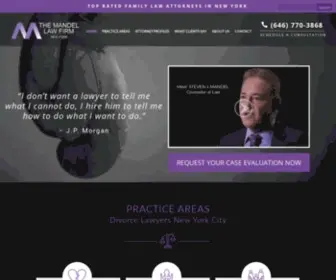 Mandellawfirm.com(Family Law Attorneys in NY) Screenshot