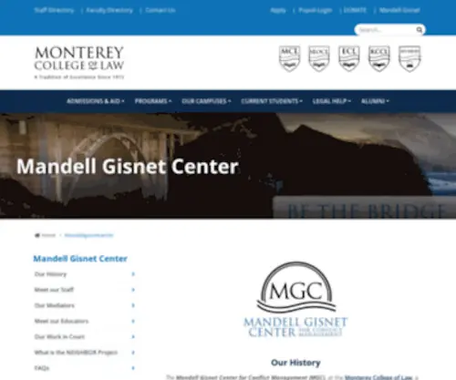 Mandellgisnetcenter.org(Mandell Gisnet Center) Screenshot