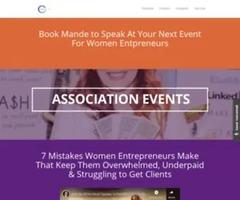 Mandewhite.com(MandeWhite-Pearl is the leading Profit Strategist for Women Entrepreneurs) Screenshot