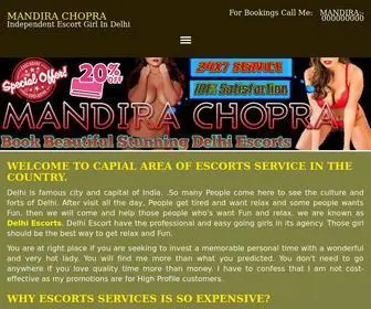 Mandirachopra.com(Top Independent Delhi Escorts Service By Mandira Chopra) Screenshot