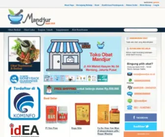 Mandjur.com(Toko Obat Mandjur) Screenshot